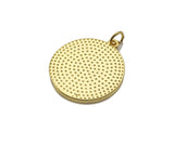 Colorful Enamel Mickey Mouse On Round Coin Pendnat,Red Black Enamel Gold Charm , Colorful Enamel, 23x20mm, Sku#LK263