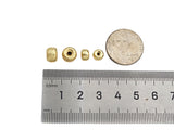 Gold Filled Starburst Rondelle Spacer Beads, 4x6mm/5x8mm 18K Gold Filled Brass Spacer Beads, Pony beads, Sku#C124