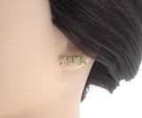 CZ MAMA Stud Earring, Sku#LD134