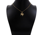 CZ Micro Pave Dainty Gold Crab Shape Charms, Dainty Crab Charms, Gold Charm Pendant, Crab Necklace Charms, 18x20mm, Sku#F1336