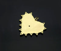 Gold Filled CZ Micro Pave Heart With Diamond around Pendant, Sku#Z1362