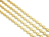 New Style 18K gold Cute Smiley face Chain by ft, 8x8mm smiley face chain, Fun Chain, Happy Face Chain, Wholesale Chain, sku#E532