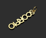 Constellation Word Shape Pendant/Charm, 18K Gold Filled Charm, Necklace Bracelet Charm Pendant,7x45mm,Sku#Z1367
