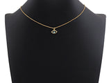 Cute CZ Micro Pave Enamel Evil Eye Pendant/Charm, Gold Plated Tiny Eye Charm, 9x12mm, sku#Z775