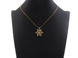 CZ Micro Pave Snowflake Pendant, Gold/Silver Plated Jewelry, Snowflake Charm Pendant, 26x23mm,sku#F1220