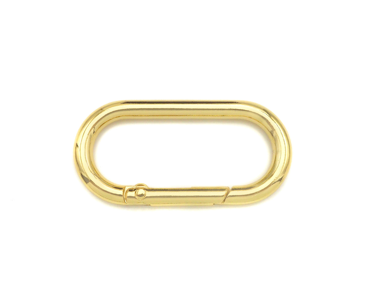 50mm Large Spring Gate, Gold/Silver Large Oval Clasp, Snap Clip