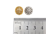 CZ Pave Cage beads, Cubic Zirconia 11x12mm Spacer Beads, Gold/Silver Spacer Beads, sku#Z875
