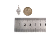 CZ Micro Pave Sea Snail Shape Pendant/Charm, sea shell charm, Sku#L401