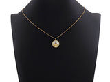 Clear CZ Micro Pave Scallop Shell on Mother-of-pearl Pendant