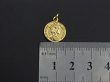 Medallion Elizabeth Queen Coin Pendant, Round Coin Pendant,  Gold Coin Pendant,13x16 mm, Sku#Z728