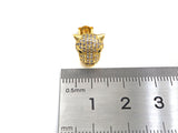 CZ Micro Pave Leopard earrings, Leopard stud earrings, Panther gold earrings, trendy earrings, 11mm, sku#J282