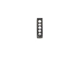 CZ Micro Pave Two Hole Oval Spacer beads, Cubic Zirconia Spacer Beads For double Strands,, 4x5x13mm, sku#Z880