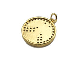 CZ Micro Pave Fairy Angle With Wing charm, sku#L406