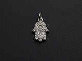CZ Micro Pave Hamsa Hand charm,sku#L275