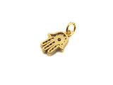 CZ Micro Pave Hamsa Hand charm,sku#L275