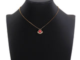 CZ Pave Enamel Evil Eye Pendant/Charm, Black/Blue/Red Evil e