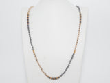 36 Long Hand Knotted Multi Color Crystal Necklace, sku #D30C
