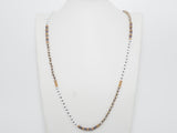 36 Long Hand Knotted Multi Color Crystal Necklace, sku #D30C