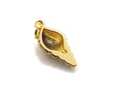 CZ Micro Pave Sea Snail Pendant/Charm, sku#L412