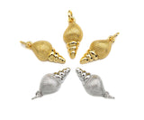 CZ Micro Pave Sea Snail Pendant/Charm, sku#L412