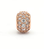 CZ Micro Pave Large Hole Rondelle Beads, Cubic Zirconia Pave Beads, 6mm/8mm/10mm Shamballa Ball beads, CZ Space Beads,sku#G412