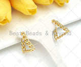 Gold Triangle Geometric Earrings, Sku#J312
