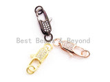 CZ Micro Pave Small Lobster Claw Clasp, Cubic Zirconia Clasp,sku#H44