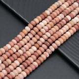 5x8mm Smooth Rondelle Orange Quartz Beads, Sku#U2060