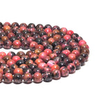 Genuine Brazil Rhodochrosite Round Smooth Beads, 6mm/8mm/10mm