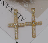 CZ Cross Charm, Sku#LK617