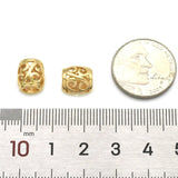 Gold Filled Drum Shape Spacer Beads, Sku#ZX125