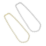 Gold Silver CZ Flower Adjustable Necklace, Sku#A229