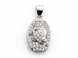 CZ Micro Pave Goldfish on Barrel Shaped Pendant, Cubic Zirconia Barrel shape Pendant for Necklace Bracelet Earrings Making, 11x17mm,sku#Y49