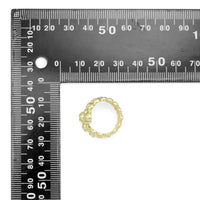 Round Dot CZ Wrap Ring, Sku#A341