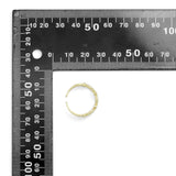 Gold Silver Oval Bar Adjustable Ring, Sku#A220