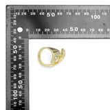 Gold Chunky Wrap Adjustable Ring, Sku#LX531