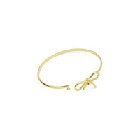 Plain Gold Bowknot  Bracelet, Sku#A400