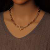 Gold Silver Rope Chain Necklace, Sku#EF566