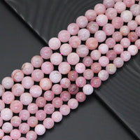 Genuine Pink Opal Round Smooth Beads,Sku#U1825