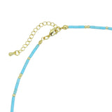 Tiffany blue color turquoise tube necklace, sku#EF569