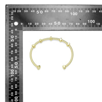 Gold Nut Bolt Adjustable Bracelet, Sku#A281