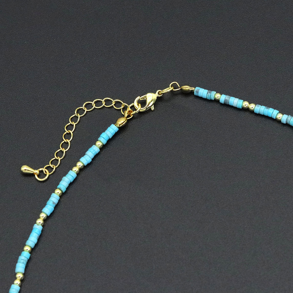 Turquoise Blue Gemstone with Pearl Necklace, skuEF572 Bestbeads&Beyond