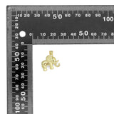 3D Gold Elephant Charm, Sku#LK909