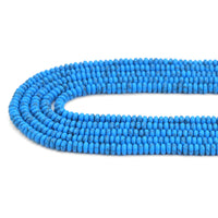 2x4mm Smooth Rondelle Turquoise Beads, Sku#U2045