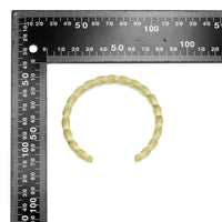 Gold Silver Twisted  Cuff  Bracelet, Sku#LX644