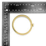 Black Green Clear Rectangle CZ Gold Adjustable Bangle Bracelet, Sku#LX646