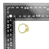 Plain Gold Silver Wrap Ring, Sku#A195