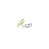Gold silver Clip on clasp, Removable Bail Charm Pendant Enhancer Clasp, Sku#LX893