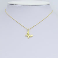 Gold Butterfly Charm Pendant, Sku#Y980