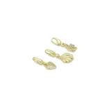 Gold silver Clip on clasp, Removable Bail Charm Pendant Enhancer Clasp, Sku#LX893